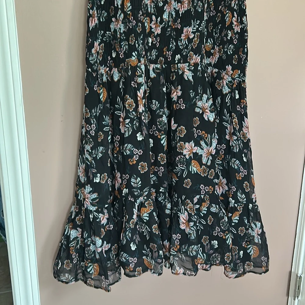 Veronica Beard Gabi Floral Smocked Dress Black Size 2 (XS) - Picture 4 of 13
